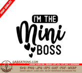 Mini Boss Heart SVG Sticker SVG